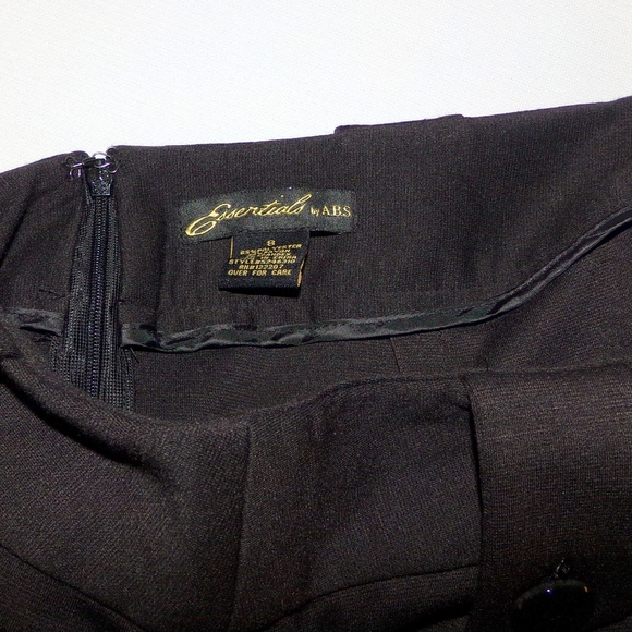 Essentials by ABS Black Skirt M - Picture 7 of 7